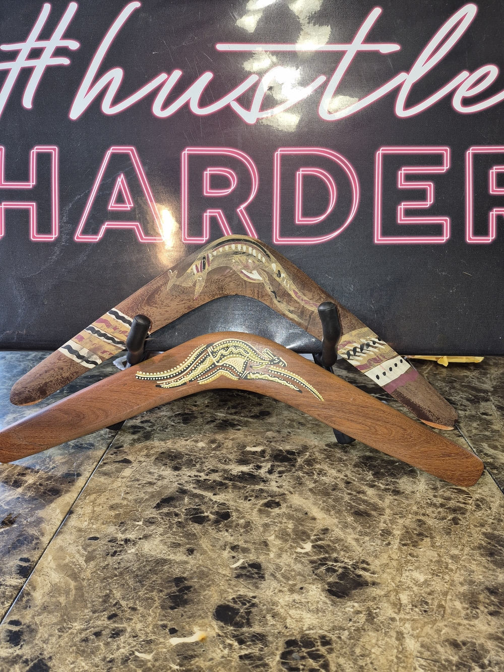 Vintage Australian Aboriginal Handcrafted Wooden Boomerang bundle

This vintage